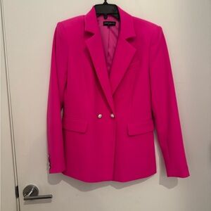 Pink Double-Breasted Women's Blazer